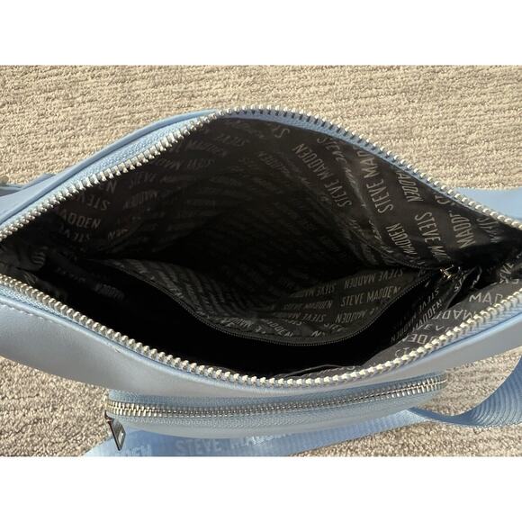 Steve Madden Purse Baby Blue Crossbody Travel Date Night - Picture 6 of 8